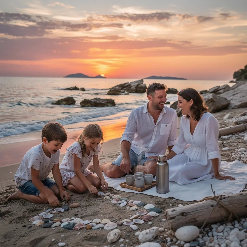 Zadovoljstvo uživanja u mirisnoj šalici čaja uz pogled na spokojnu prirodu.